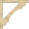 Ekena Millwork Olympic Block Rough Sawn Bracket w/ Offset Brace, Douglas Fir, 6"W x 46"D x 46"H BKT0604X46X46OLY05RDF - alternate 2